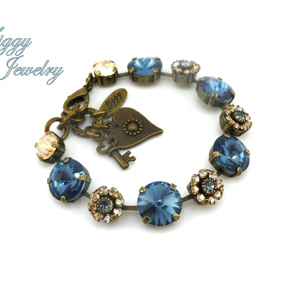 HONEY BLOSSOMS Tennis Bracelet, Made with Genuine Austrian Crystals - Picture 6 of 8